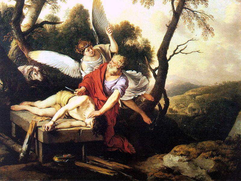 Laurent de la Hyre Abraham Sacrificing Isaac Sweden oil painting art
